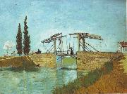 Vincent Van Gogh Bridge at Arles painting